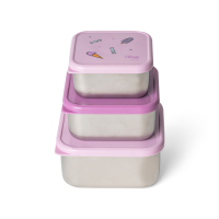 Citron Stainless Steel Stackable Lunchbox Unicorn 3 Stk
