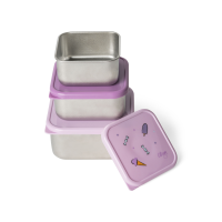 Citron Stainless Steel Stackable Lunchbox Unicorn 3 Stk