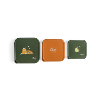 Citron Stainless Steel Stackable Lunchbox Tiger 3 Stk
