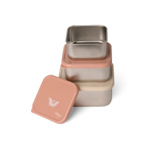 Citron Stainless Steel Stackable Lunchbox Ballerina 3pcs