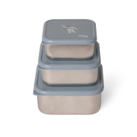 Citron Stainless Steel Stackable Lunchbox Spaceship 3 Stk
