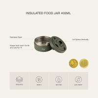 Citron Stainless Steel Food Jar 400ml Blush Pink