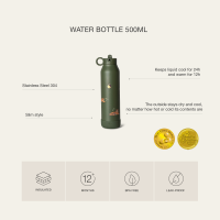 Citron Insulated Water Bottle Vehicles 500ml