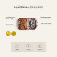 Citron Insulated Square Lunch Bag Ballerina