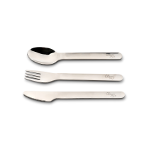 Citron Cutlery Set Spaceship with Silicon Case Dusty Blue