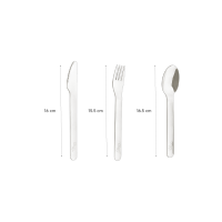 Citron Cutlery Set Spaceship with Silicon Case Dusty Blue