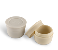 Citron Set 2 x Saucer Cups Grey/Cream