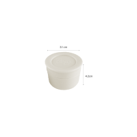 Citron Set 2 x Saucer Cups Grey/Cream
