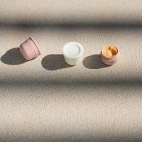 Citron Set 2 x Saucer cups Blush Pink/Cream