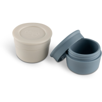 Citron Set 2 x Saucer Cups Grey/Dusty Blue
