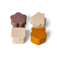 Citron Silicone Lunchbox Organizers 4er Set Caramel Plum