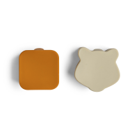 Citron Silikon Lunchbox Organizers 4er Set Caramel Green