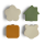 Citron Silikon Lunchbox Organizers 4er Set Caramel Green
