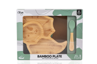 Citron Bamboo Plate Dino mit Saugnapf