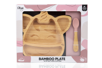 Citron Bamboo Plate Unicorn mit Saugnapf