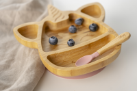 Citron Bamboo Plate Unicorn mit Saugnapf