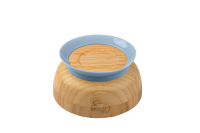 Citron Bamboo Bowl + Cuillère Blue avec Ventouse