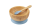 Citron Bamboo Bowl + Cuillère Blue avec Ventouse