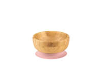 Citron Bamboo Bowl + Cuillère Pink avec Ventouse