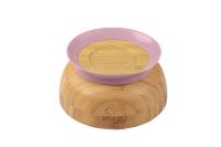 Citron Bamboo Bowl + Löffel Pink mit Saugnapf