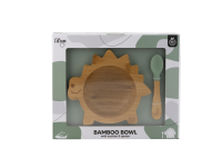 Citron Bamboo Bowl Set Dino Green