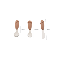 Citron Silicone Cutlery Set Unicorn Blush Pink 3 pcs