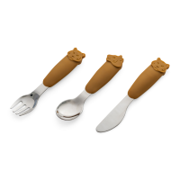 Citron Silicone Cutlery und Pouch Set Tiger