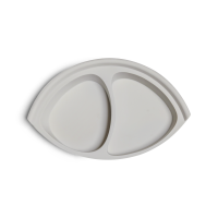 Citron Silicone Plate Divider Grey