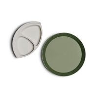 Citron Silicone Plate Divider Grey