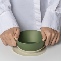 Citron Silicone Bowl Suction Grey