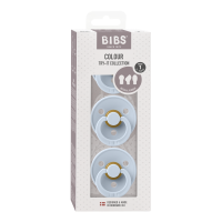 BIBS Nuggi Try-it Colour Nuggis Baby Blue_0-6M_3er Pack