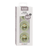 BIBS Nuggi Try-it Colour Nuggis Sage_0-6M_3er Pack
