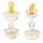 BIBS Nuggi Try-it Collection Nuggis Ivory_ 0-6M_4er Pack