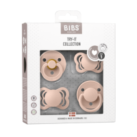 BIBS Sucette Try-it Collection Blush_ 0-6M_4 pièces