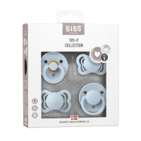 BIBS Nuggi Try-it Collection Baby Blue_ 0-6M_4er Pack