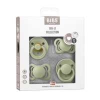 BIBS Sucette Try-it Collection Sage_ 0-6M_4 pièces
