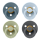 BIBS Try-it Colour Sucettes Petrol_Sage_Baby Blue_Iron_6-12m_4 pièces