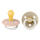BIBS Pacifier Colour 2 PACK Latex_Round_6-12m_Blush GLOW_Vanilla GLOW