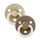 BIBS Pacifier Colour 2 PACK Latex_Round_6-12m_Vanilla GLOW_Dark Oak GLOW