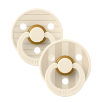 BIBS Studio Pacifier Colour 2 PACK Latex_Round_0-6m_Pin...