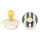 BIBS Studio Nuggi Colour 2 PACK Latex_Round_6-12m_Pin Ivory Steel Blue Mix