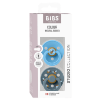 BIBS Studio Colour Bumblebee 2 PACK Latex_Round_0-6m_Breeze Mix