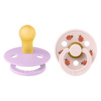 BIBS Studio Colour Ladybug 2 PACK Latex_Round_0-6m_Violet...