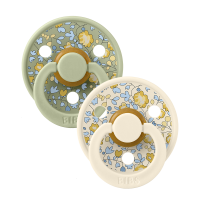 BIBS Colour x Liberty 2 PACK Latex_Eloise_Round_0-6m_Sage...
