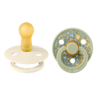 BIBS Colour x Liberty 2 PACK Latex_Eloise_Round_0-6m_Sage...