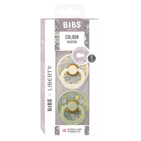 BIBS Colour x Liberty 2 PACK Latex_Eloise_Round_0-6m_Sage Mix