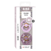 BIBS Colour x Liberty 2 PACK Latex_Chamomile Lawn_Round_0-6m_Violet Sky Mix