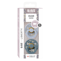 BIBS Colour x Liberty 2 PACK Latex_Capel_Round_6-12m_Dusty Blue Mix