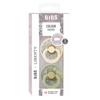 BIBS Colour x Liberty 2 PACK Latex_Eloise_Round_6-12m_Sage Mix
