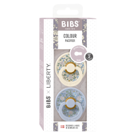 BIBS Colour x Liberty 2 PACK Latex_Eloise_Round_6-12m_Dusty Blue Mix